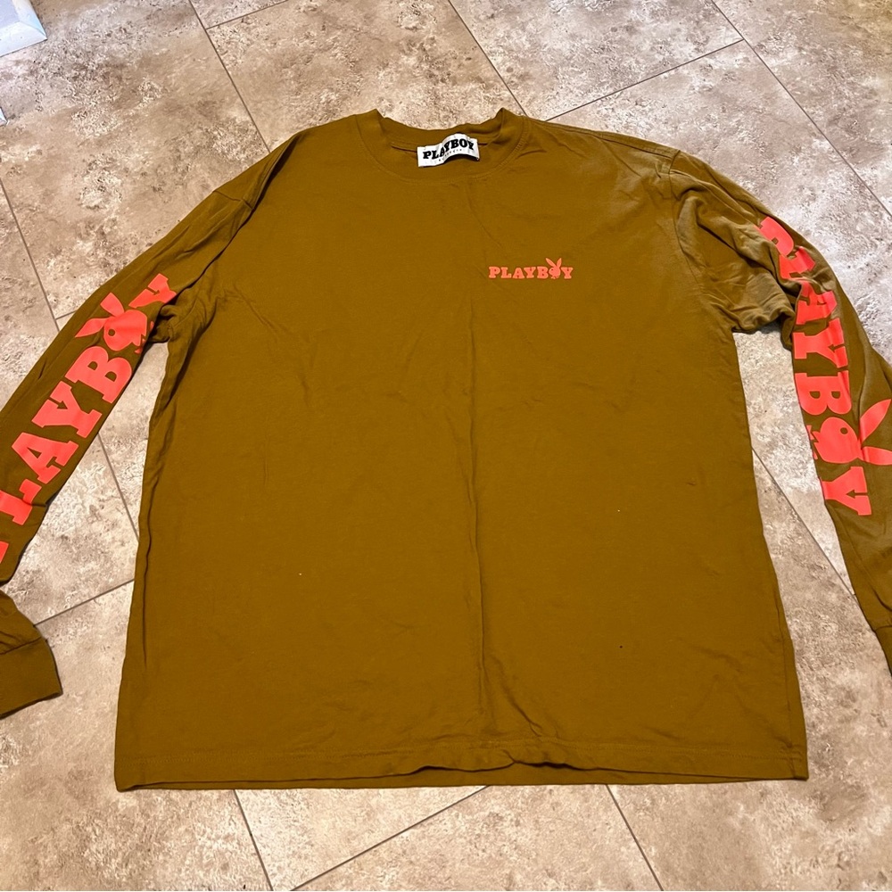 Pac Sun Playboy brown long sleeve